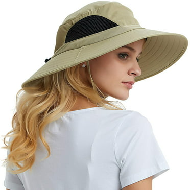 BEN NOBLE Women Casual Straw Hats for Women Summer Beach Solid Wide Brimmed Floppy Foldable Straw Beach Hat 